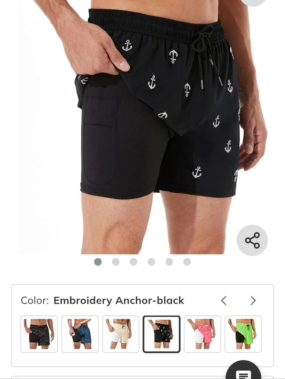 New Brisira Black Anchor Swim Suit~5